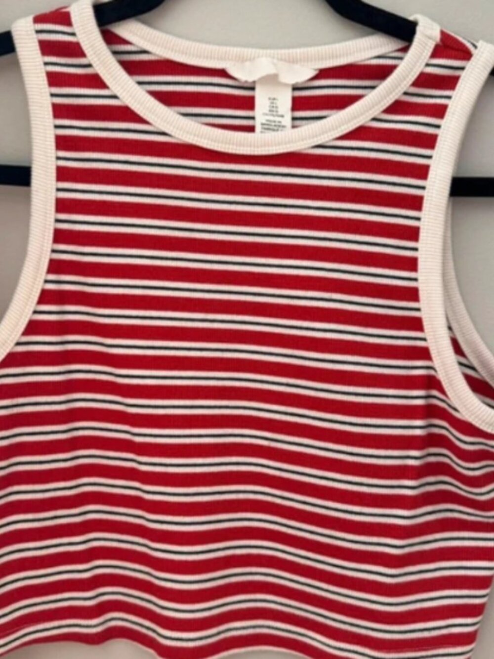 Cropped Striped Tank